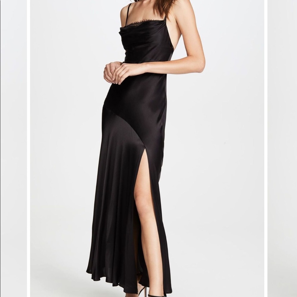 NWT fame and partners black maya dress size 0